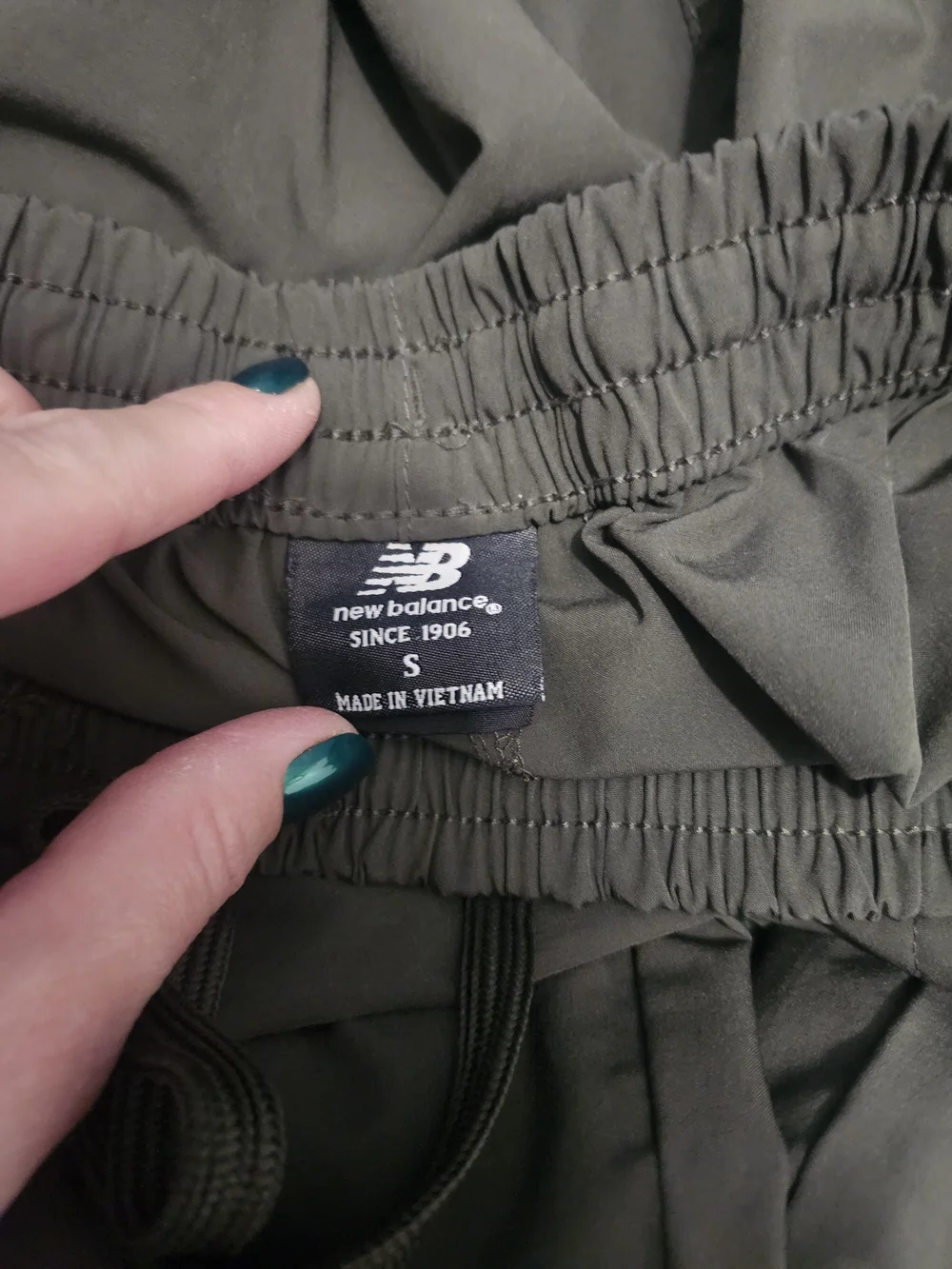 New Balance Olive Green & Black Track Joggers